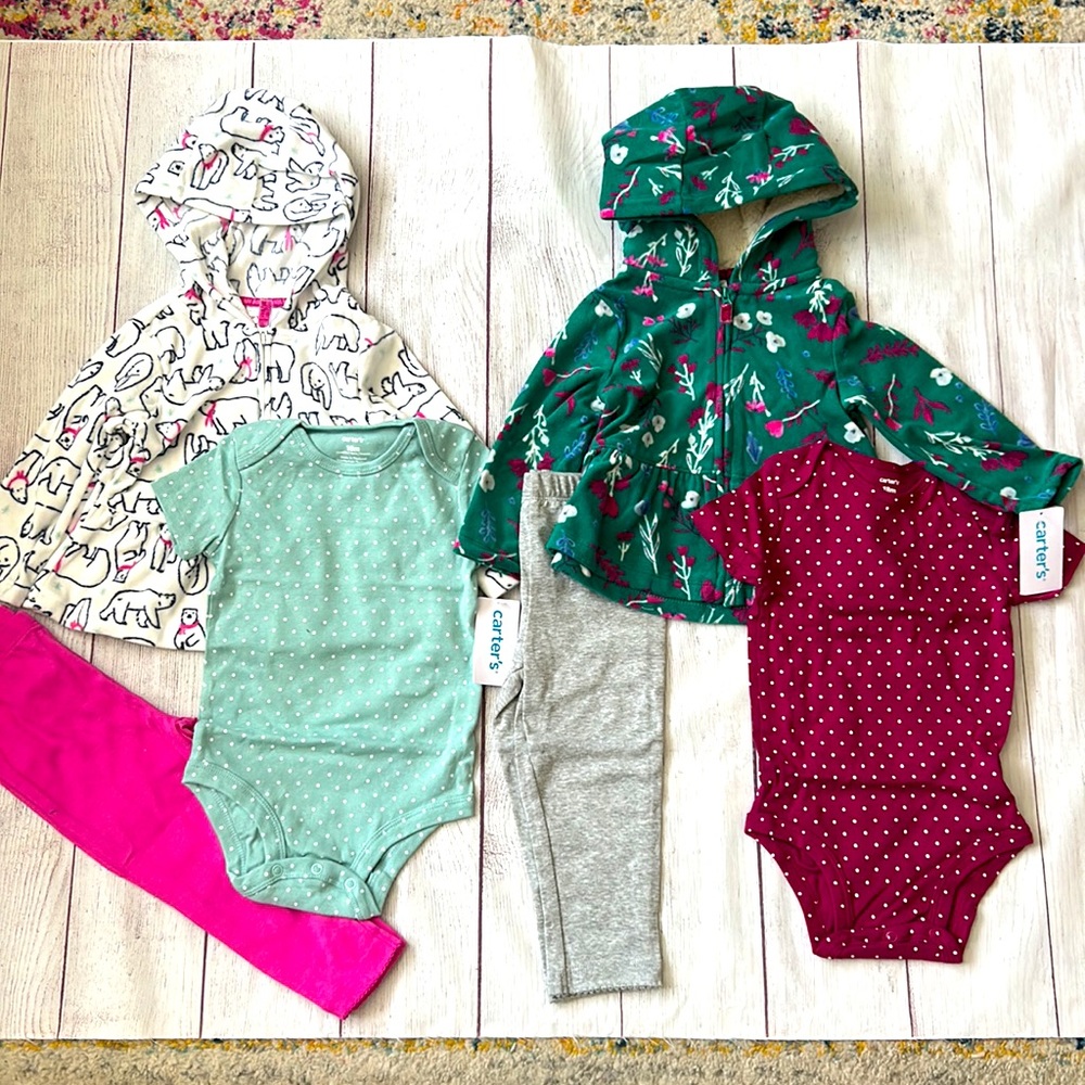 🐻‍❄️🌺 NWT Two Carter’s Outfit Sets - Cute! 18 or 24 Months 🌺🐻‍❄️